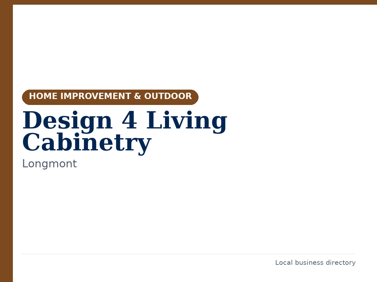 Design 4 Living Cabinetry