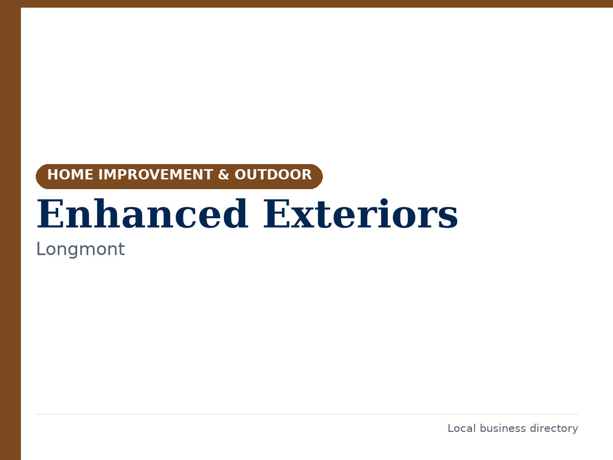 Enhanced Exteriors