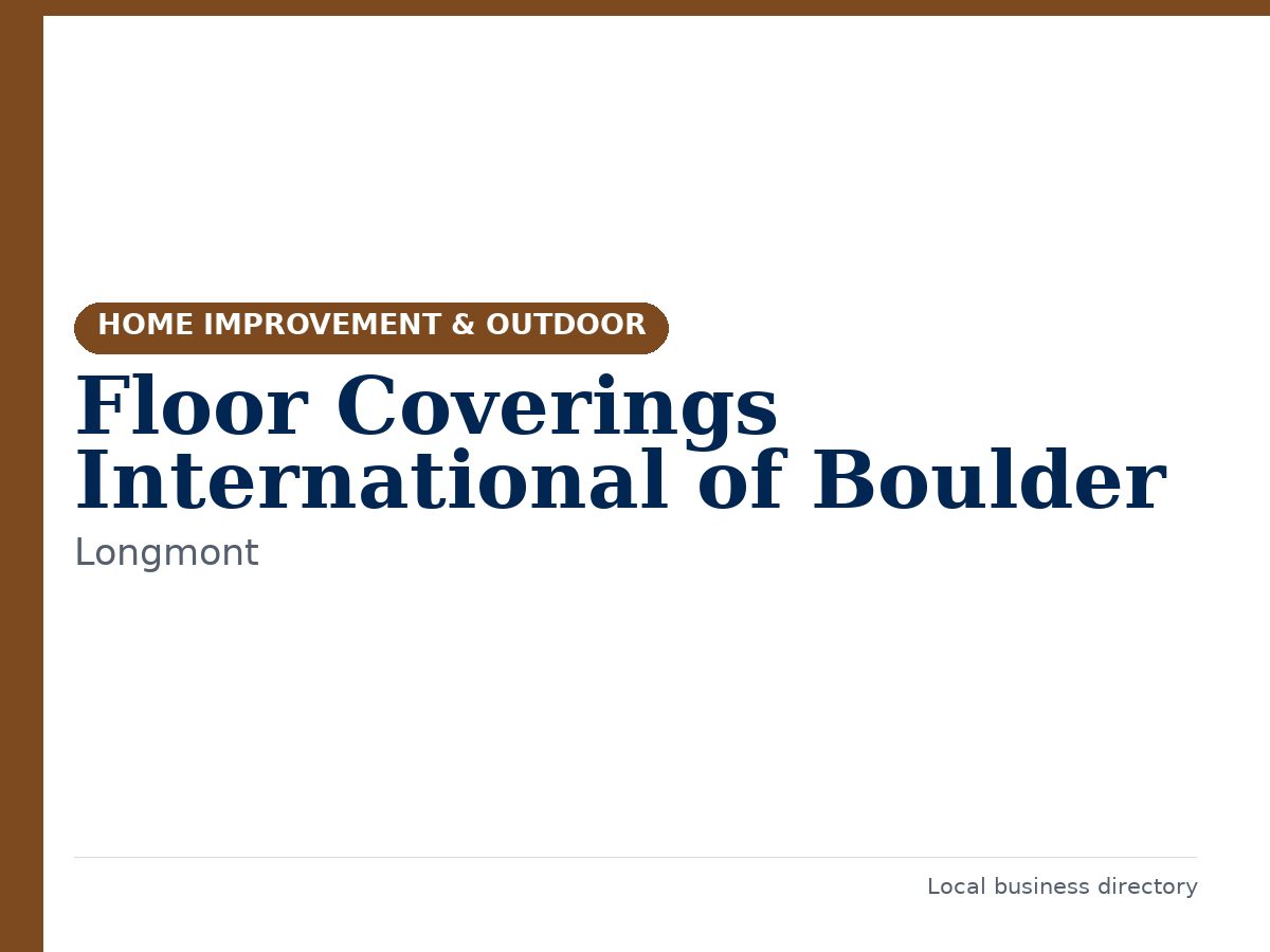 Floor Coverings International of Boulder