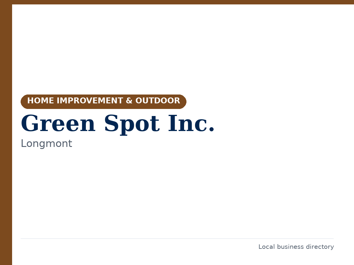 Green Spot Inc.