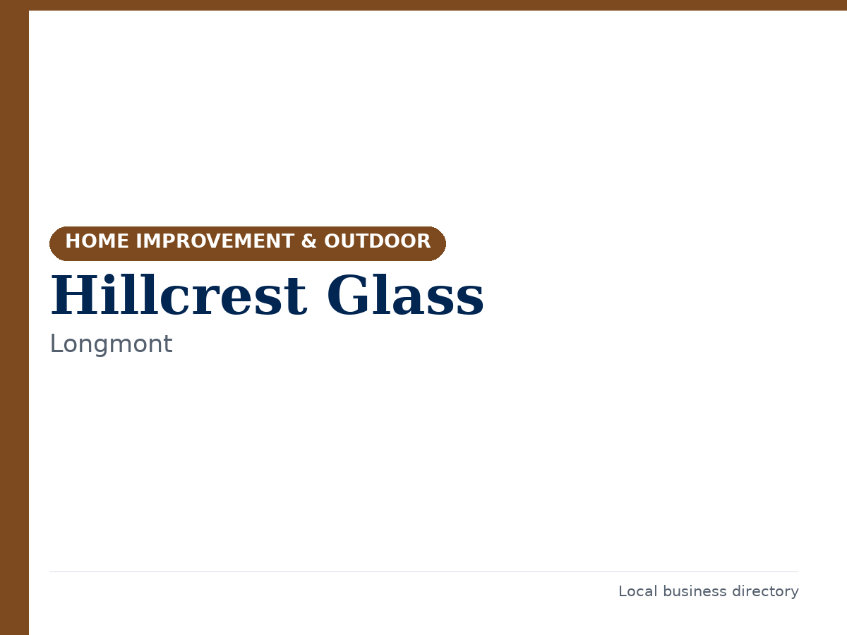 Hillcrest Glass