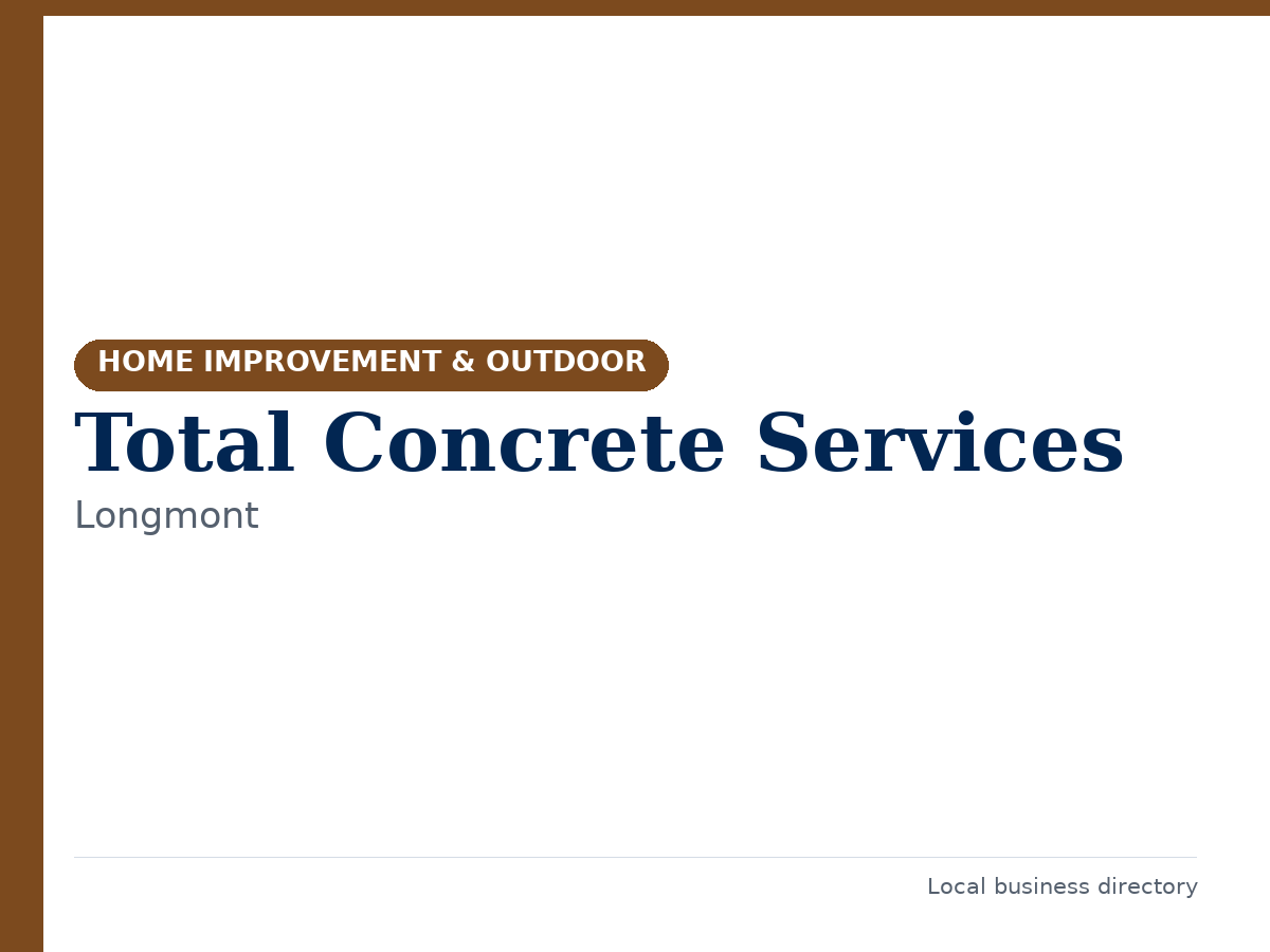Total Concrete Services