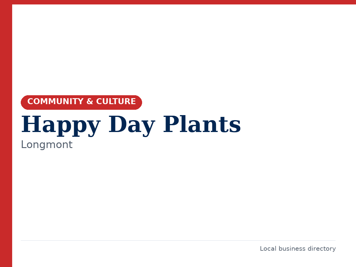 Happy Day Plants