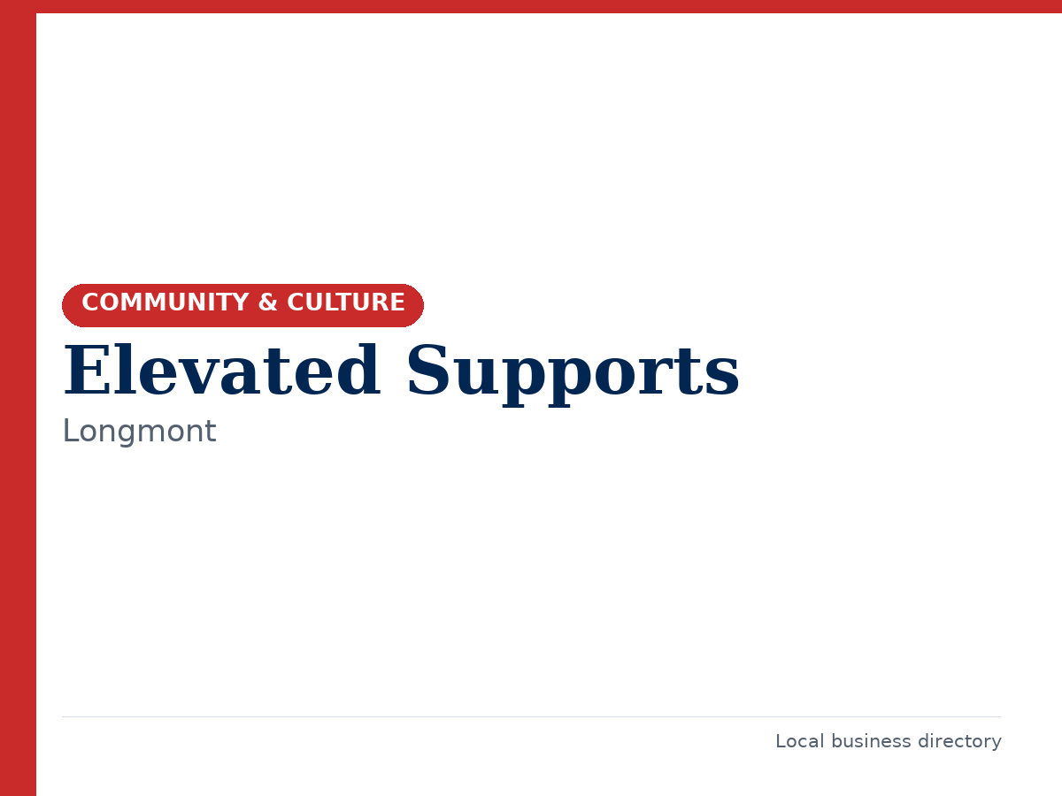 Elevated Supports