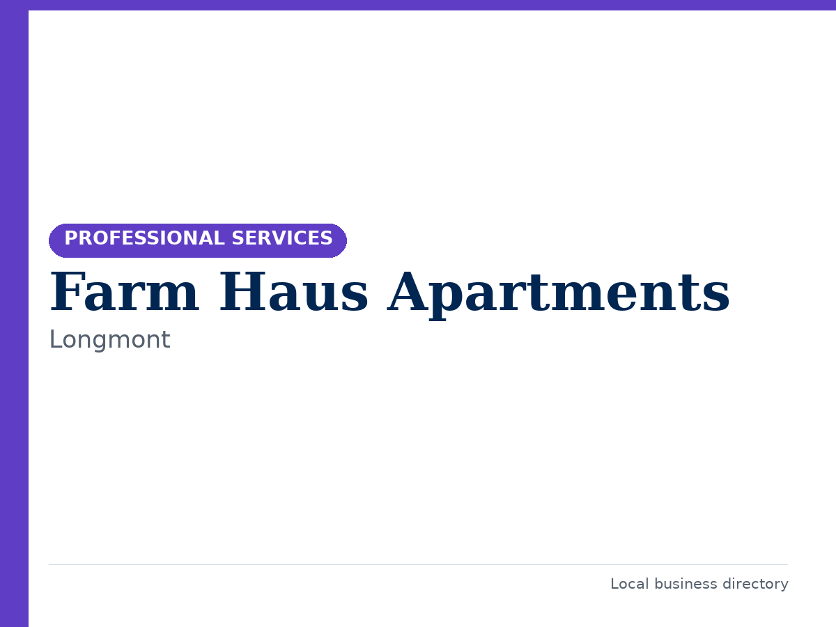 Farm Haus Apartments