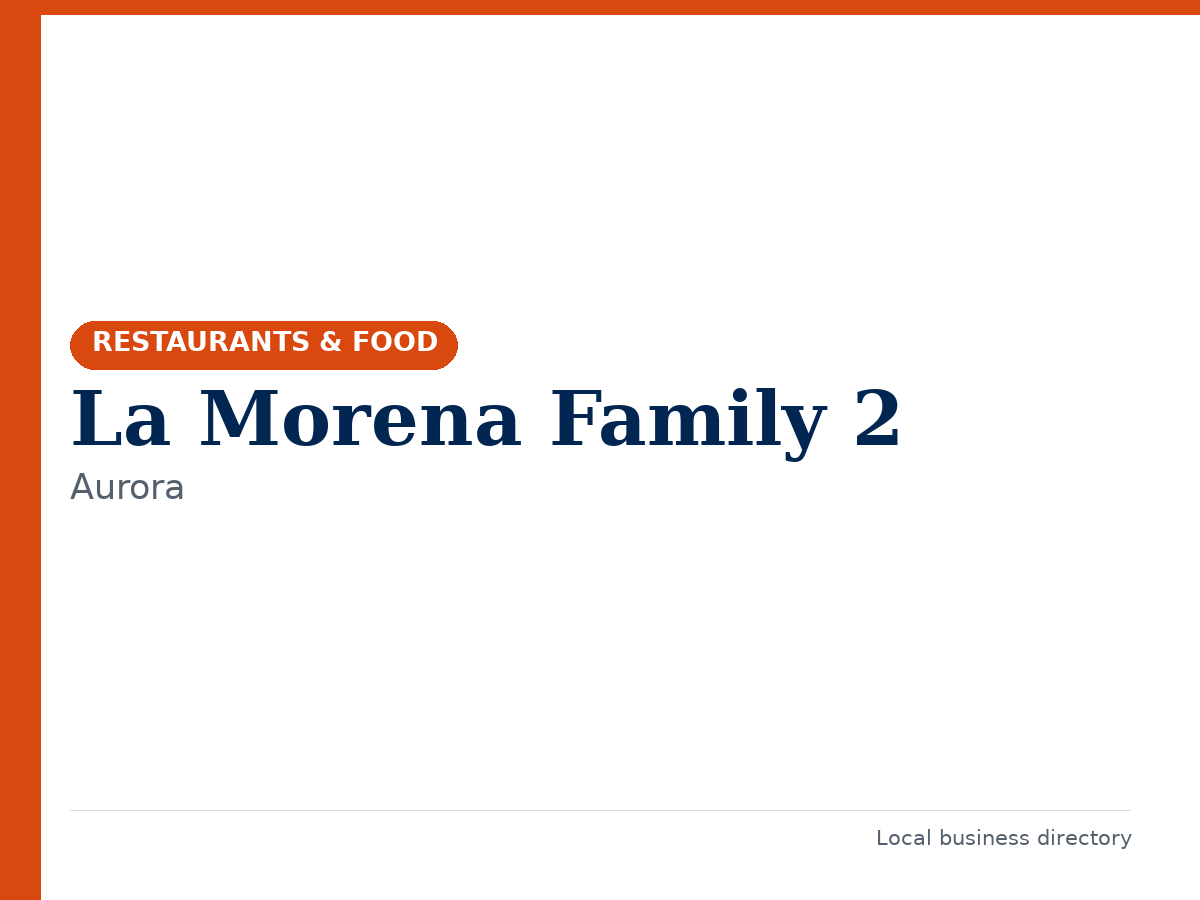 La Morena Family 2