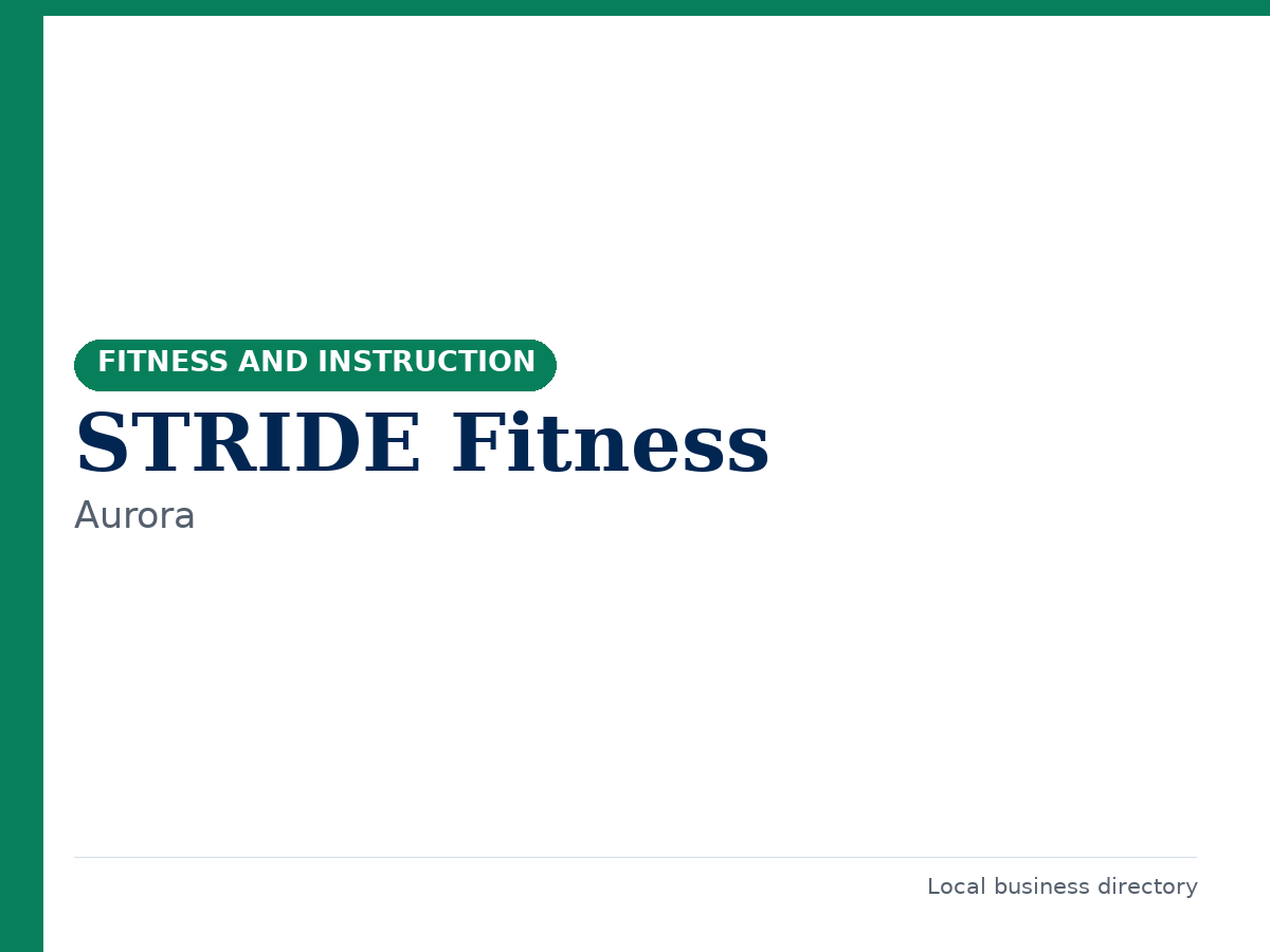 STRIDE Fitness