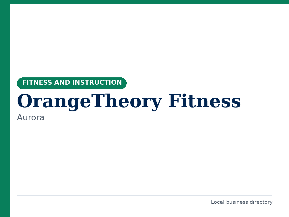 OrangeTheory Fitness