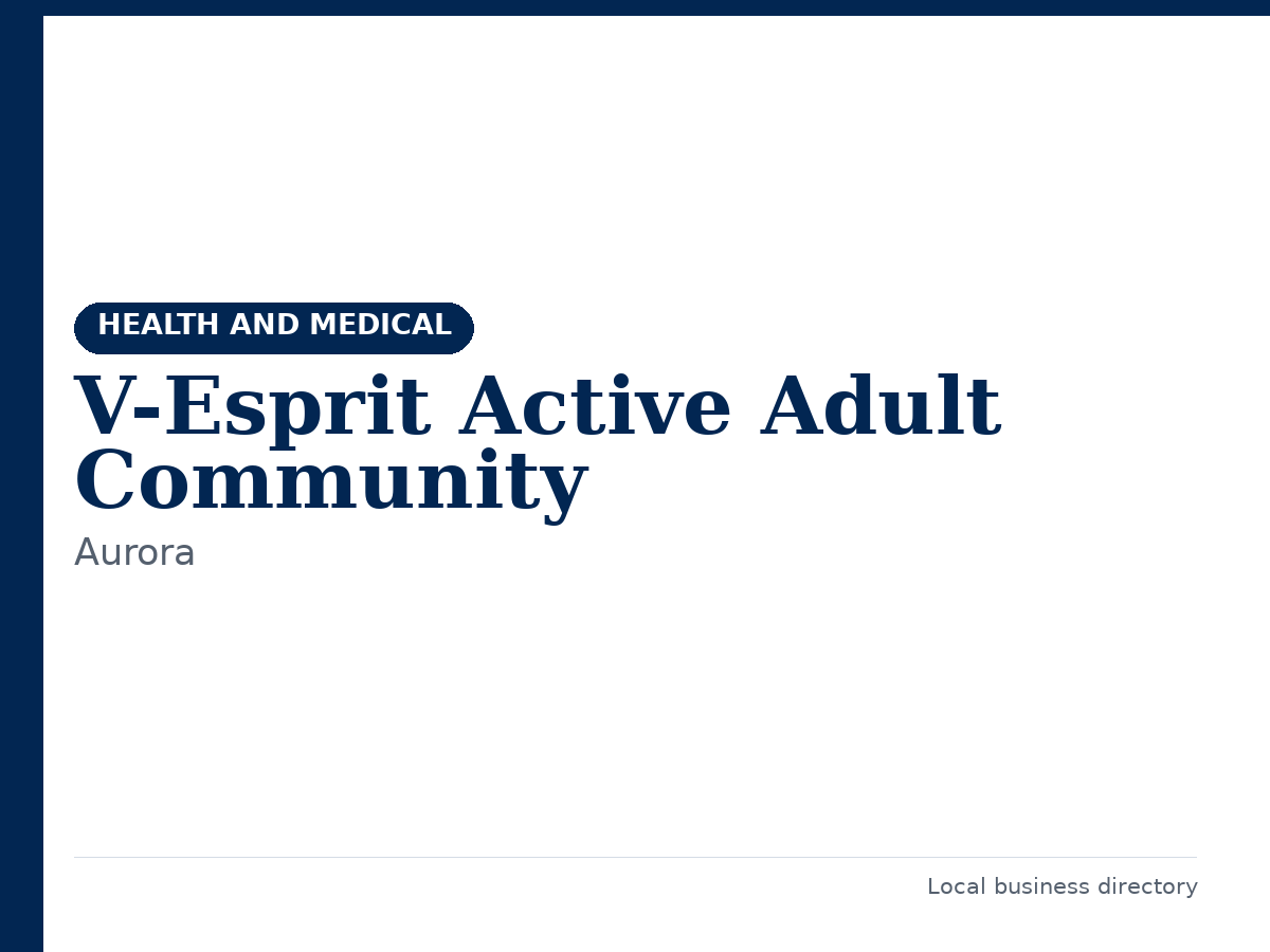 V-Esprit Active Adult Community