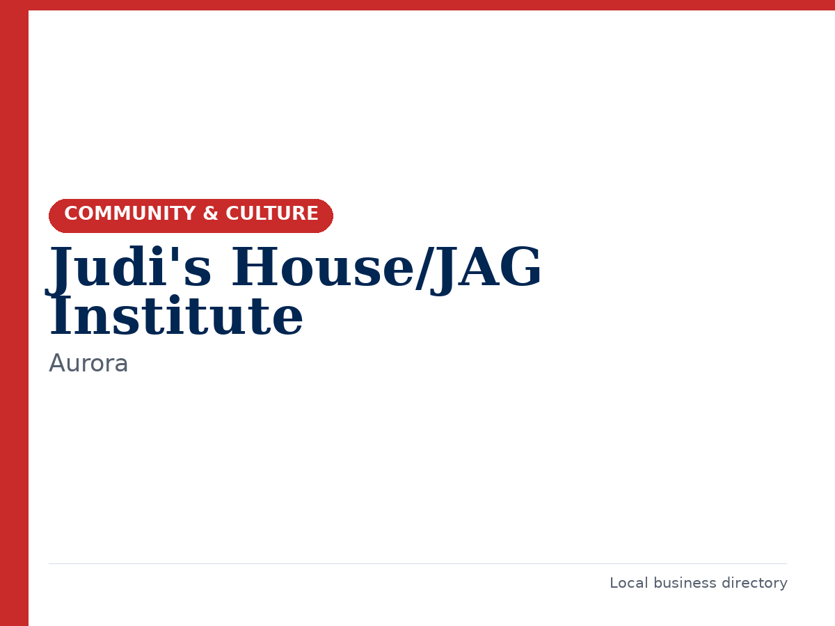 Judi's House/JAG Institute