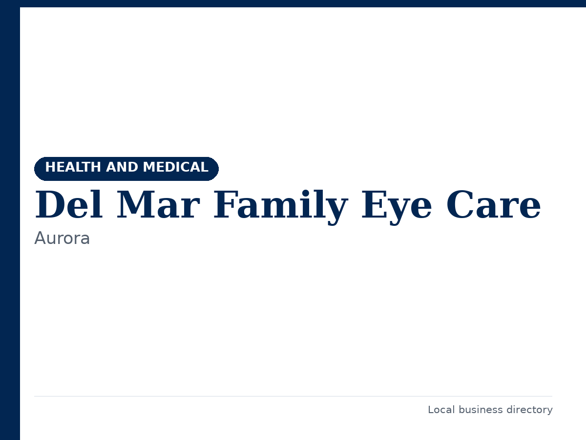 Del Mar Family Eye Care