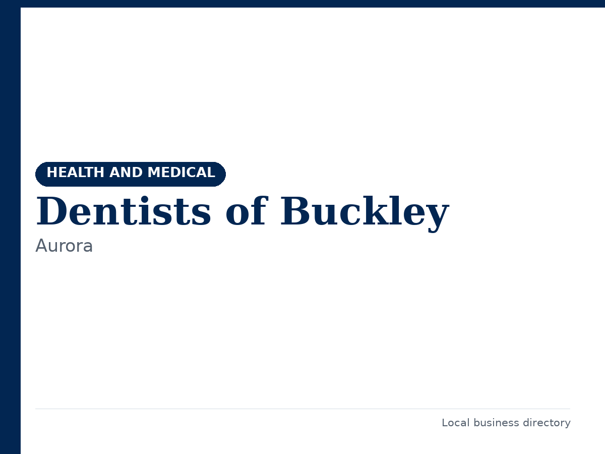 Dentists of Buckley