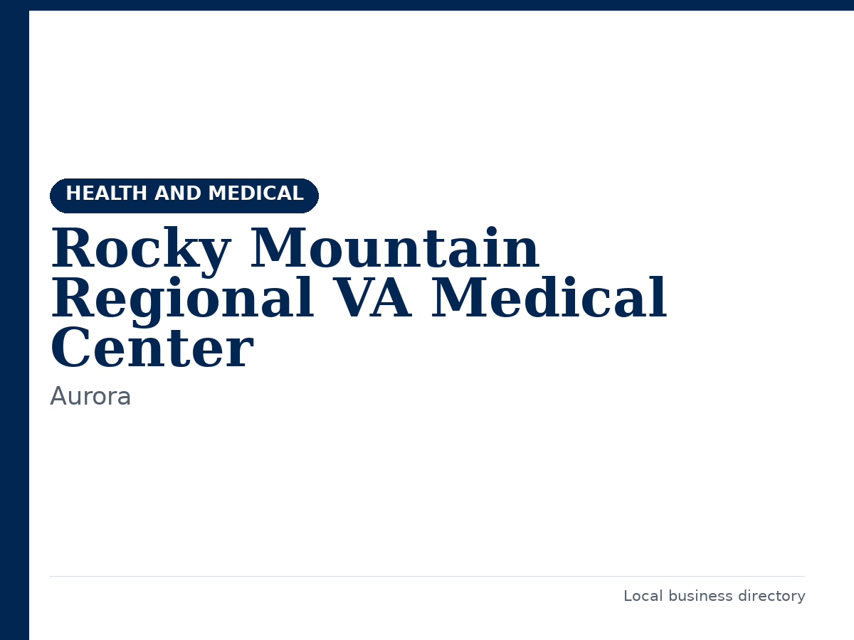 Rocky Mountain Regional VA Medical Center