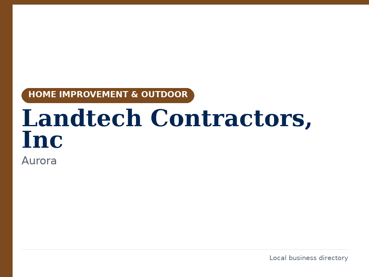 Landtech Contractors, Inc