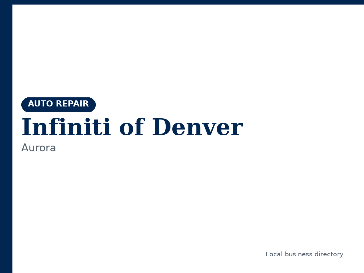 Infiniti of Denver