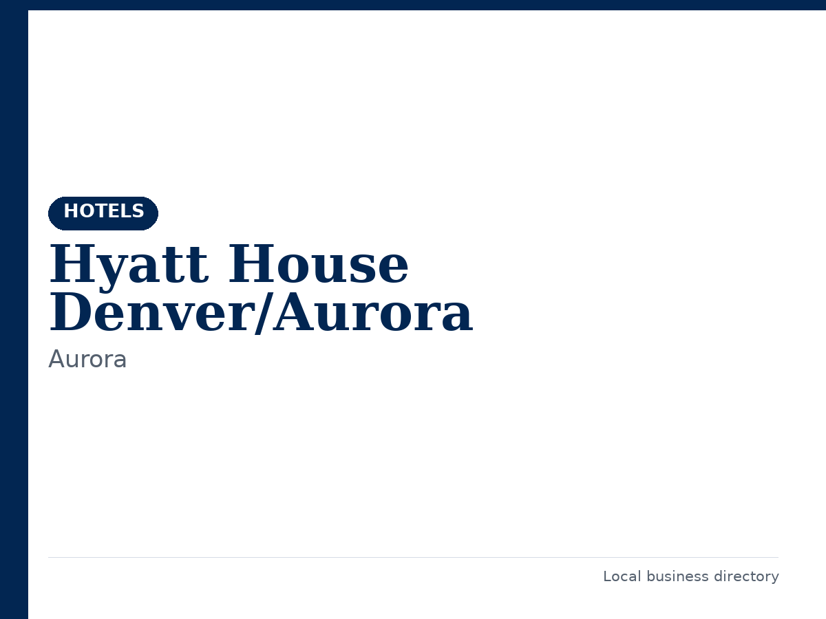 Hyatt House Denver/Aurora