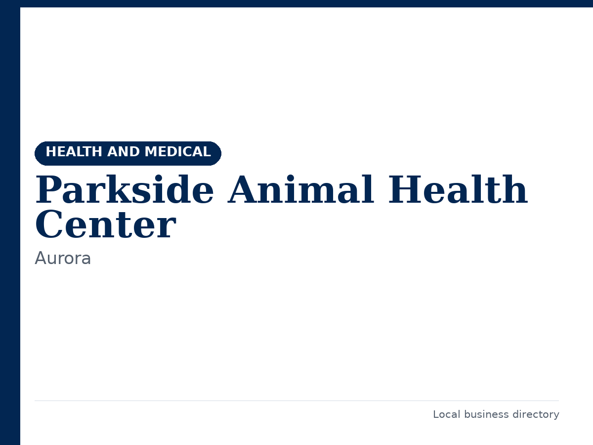 Parkside Animal Health Center