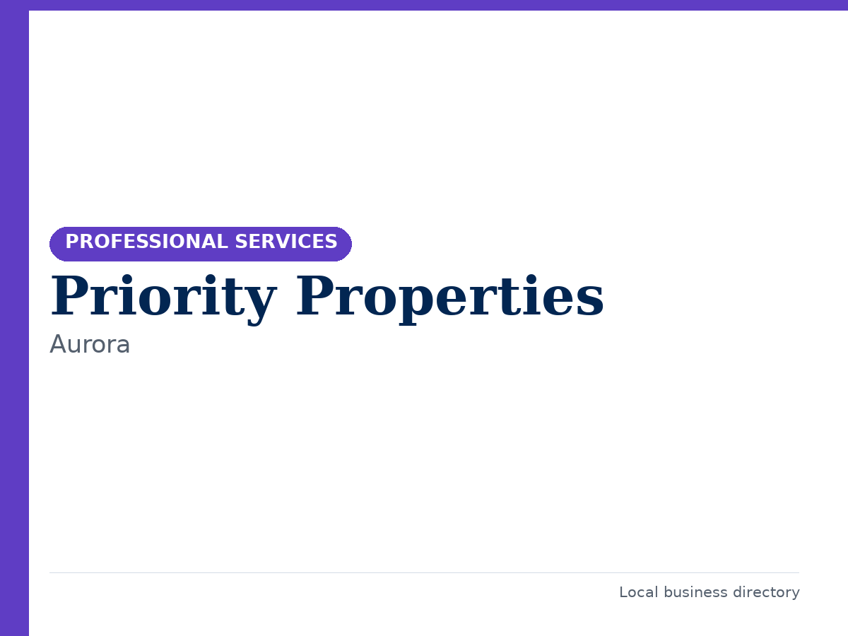 Priority Properties