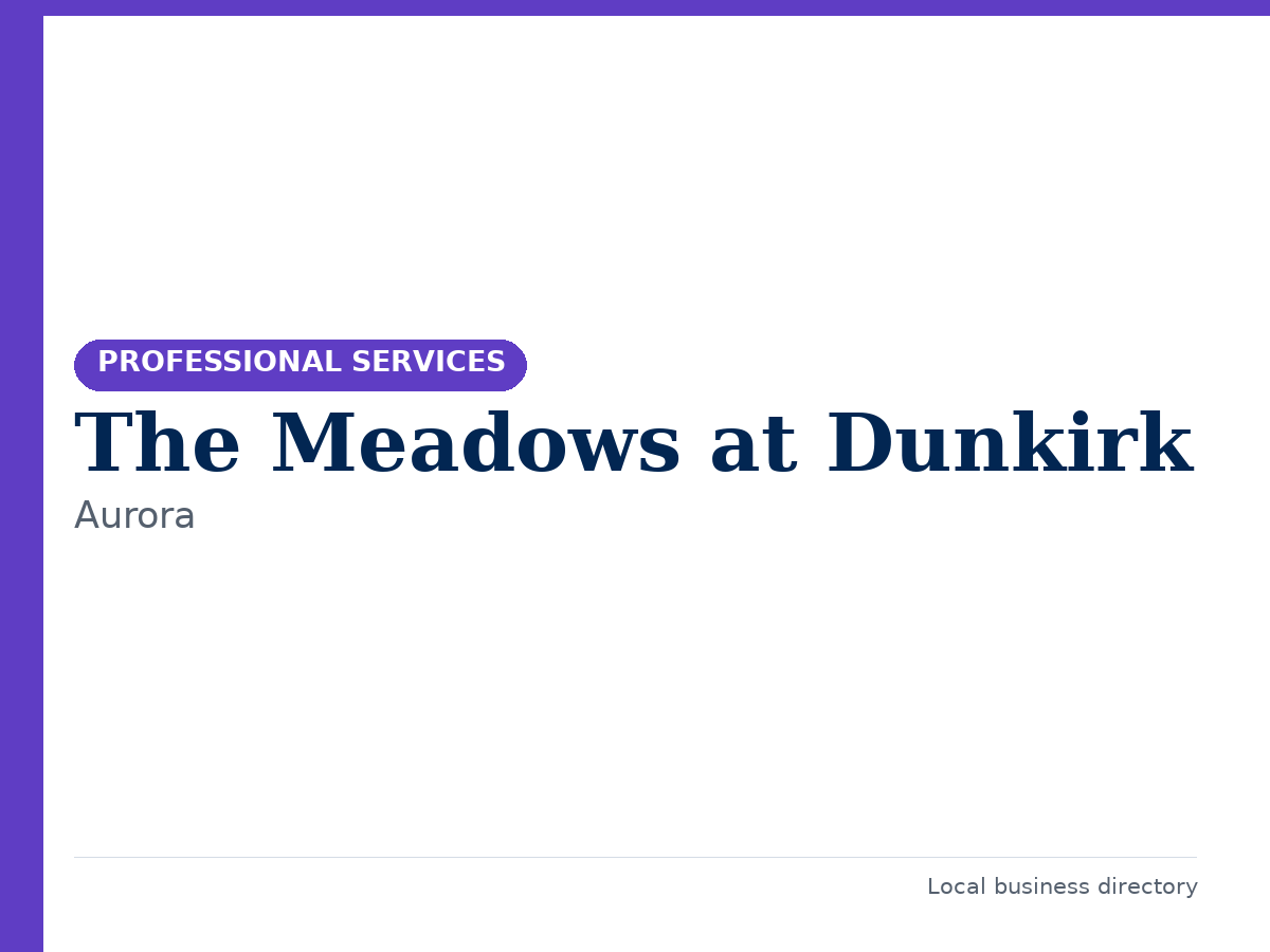 The Meadows at Dunkirk