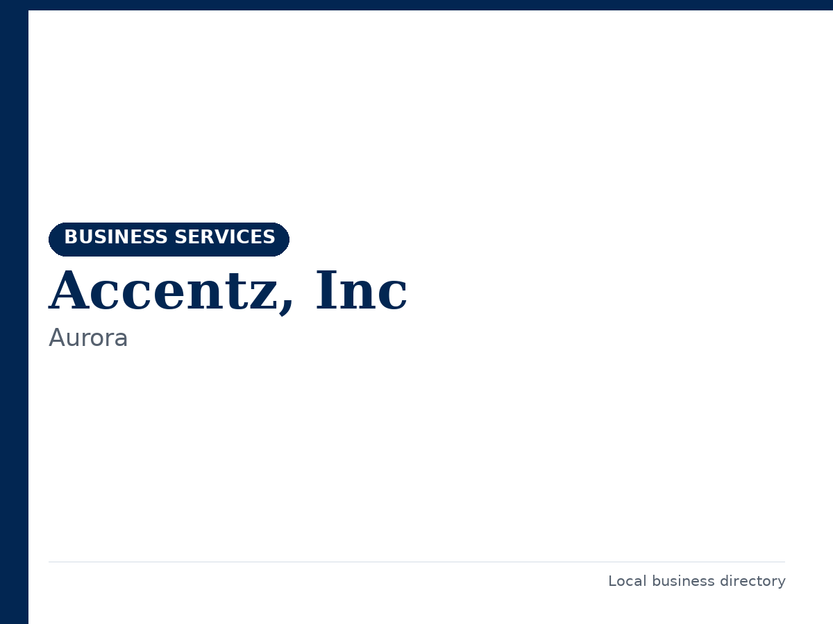 Accentz, Inc