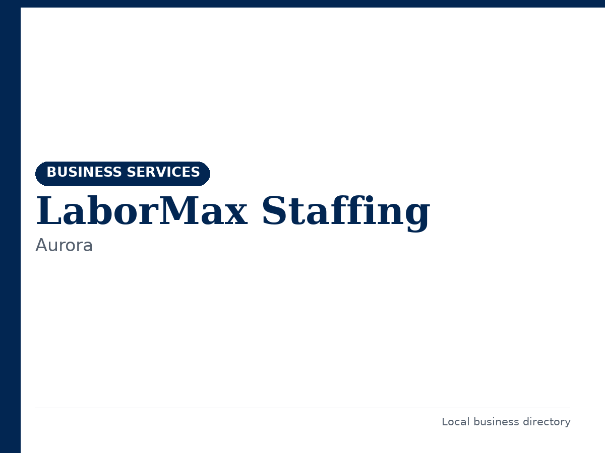 LaborMax Staffing
