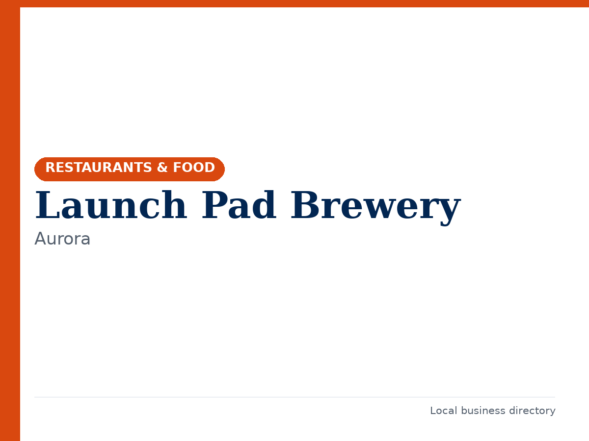 Launch Pad Brewery