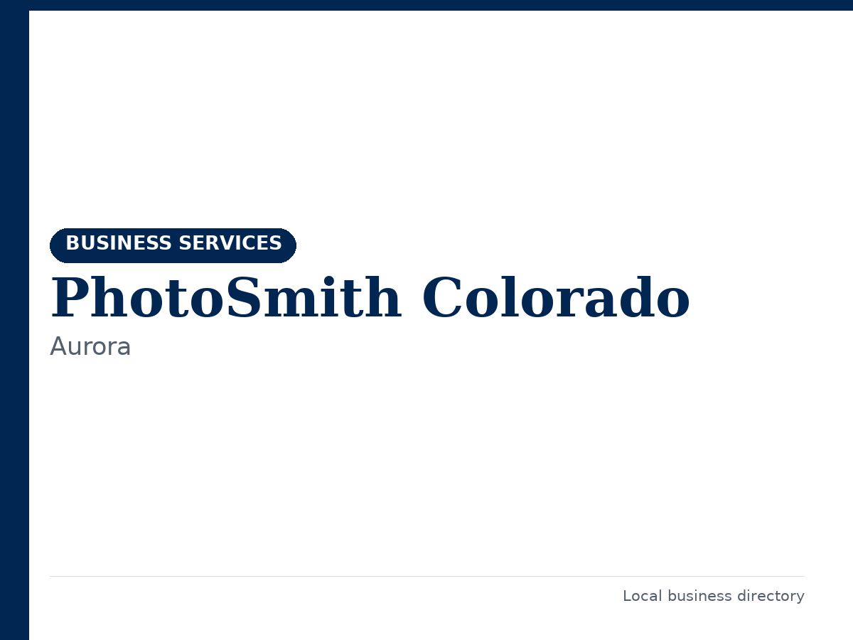 PhotoSmith Colorado