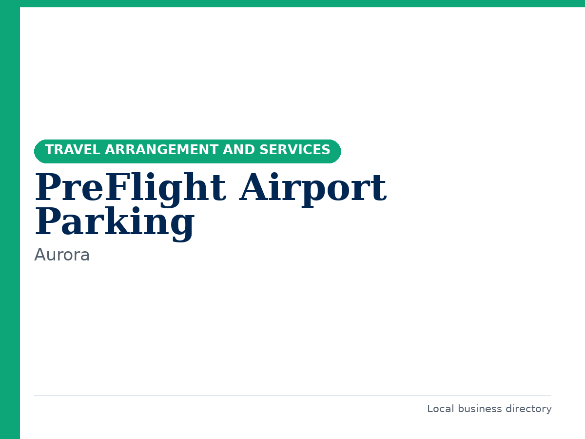 PreFlight Airport Parking