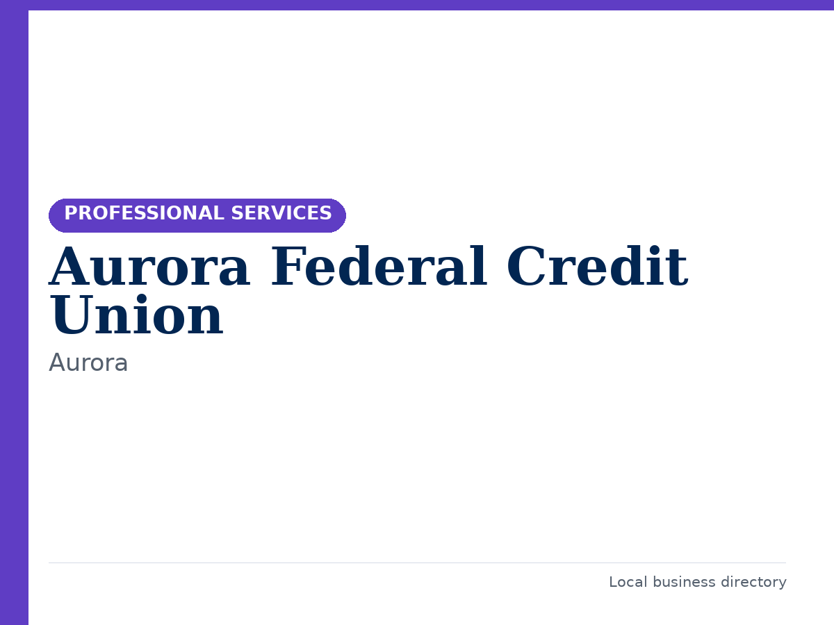 Aurora Federal Credit Union