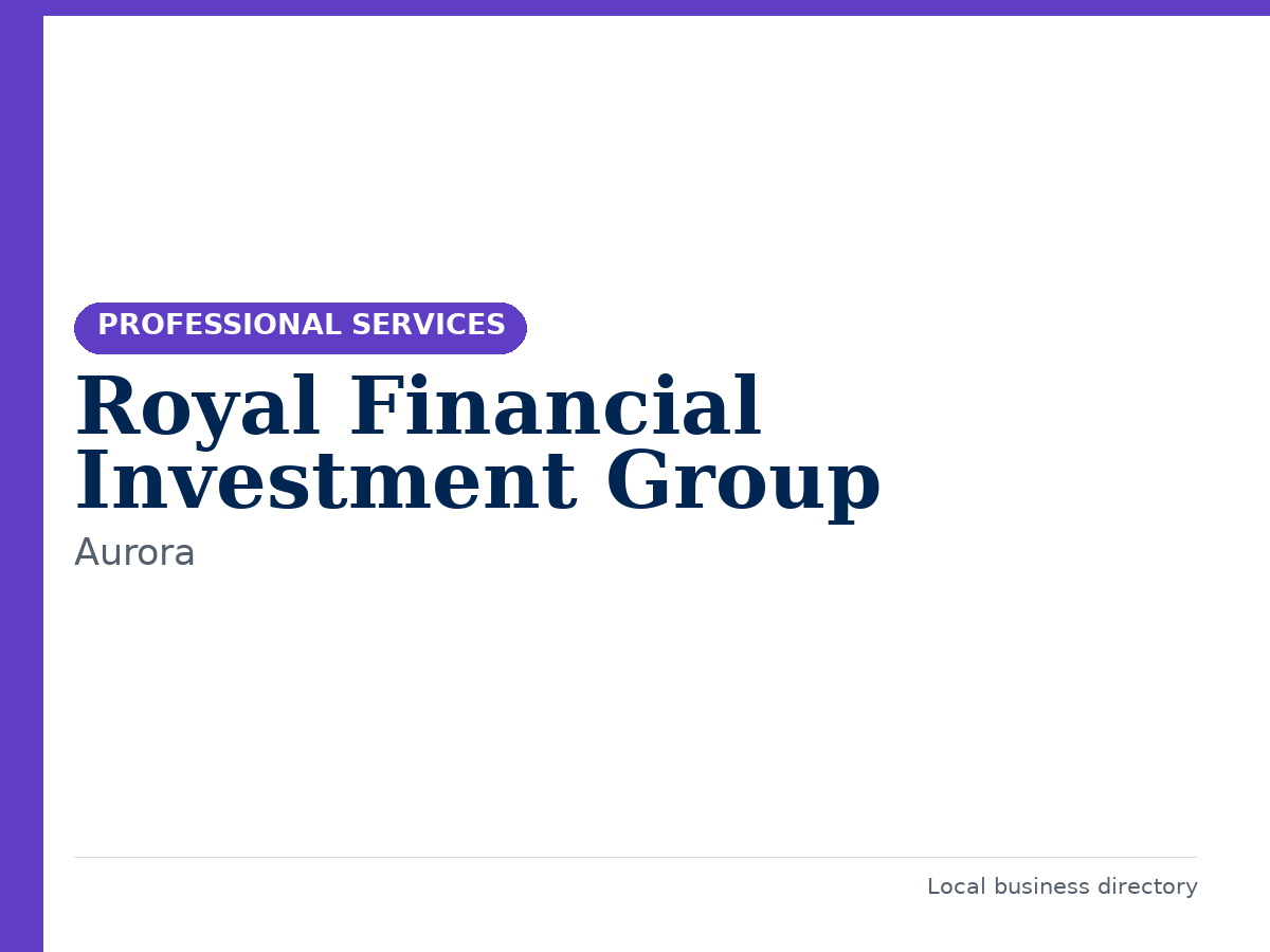 Royal Financial Investment Group