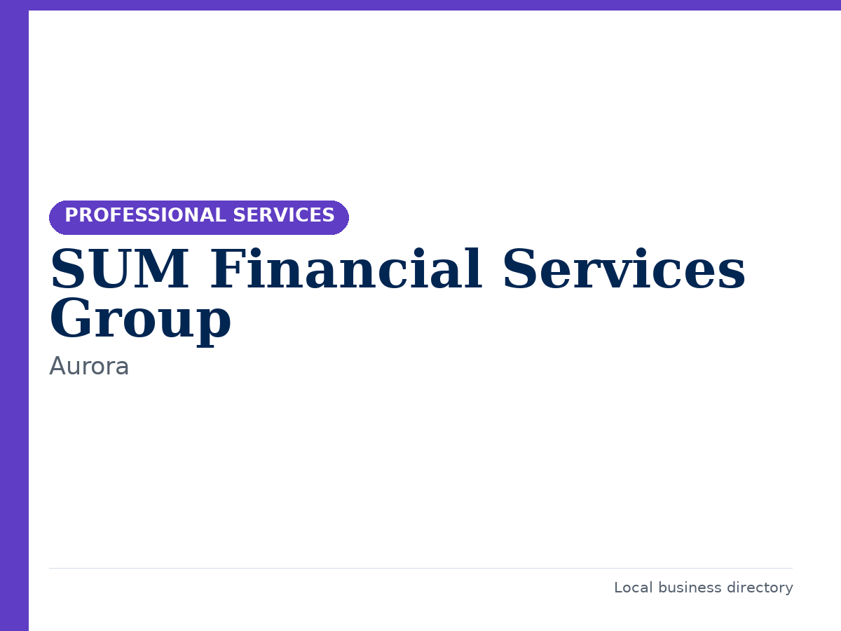 SUM Financial Services Group