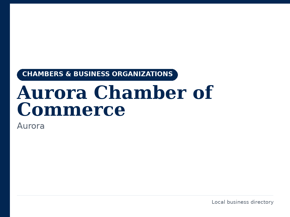 Aurora Chamber of Commerce