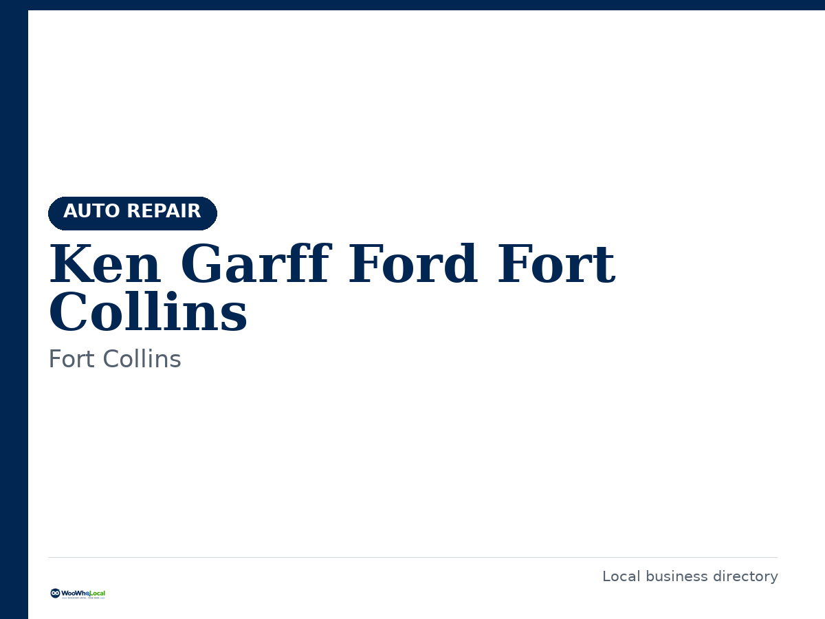 Ken Garff Ford Fort Collins