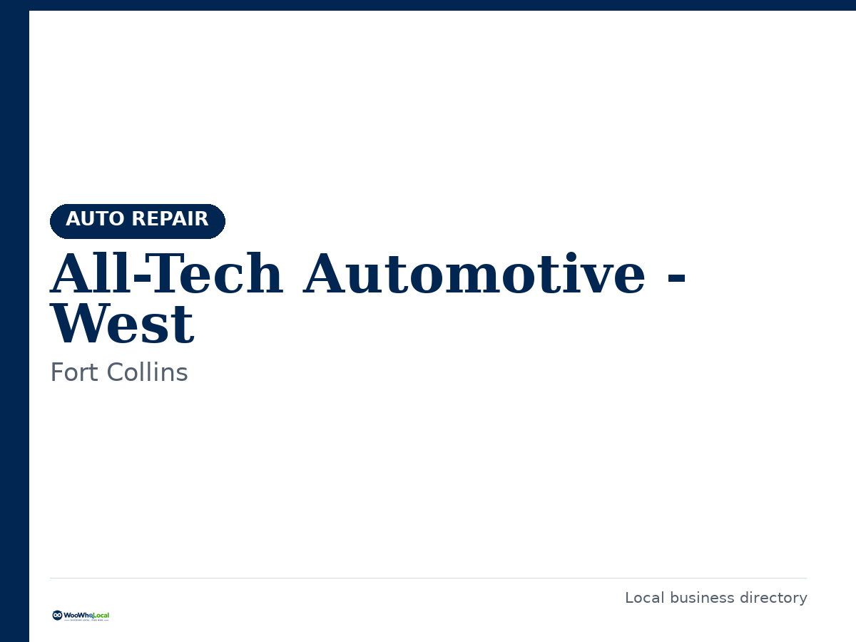 All-Tech Automotive - West