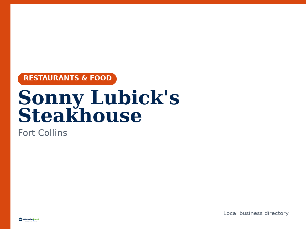 Sonny Lubick's Steakhouse