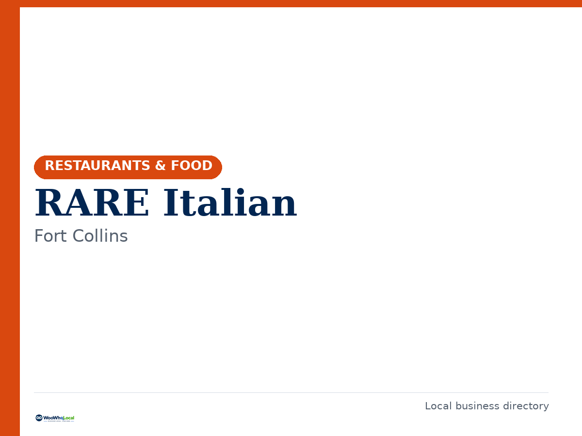 RARE Italian