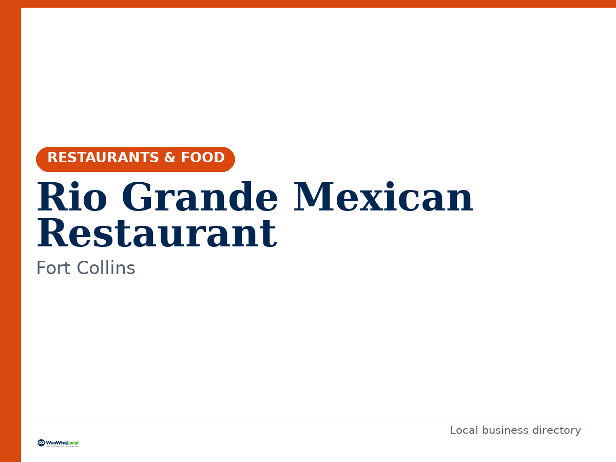 Rio Grande Mexican Restaurant