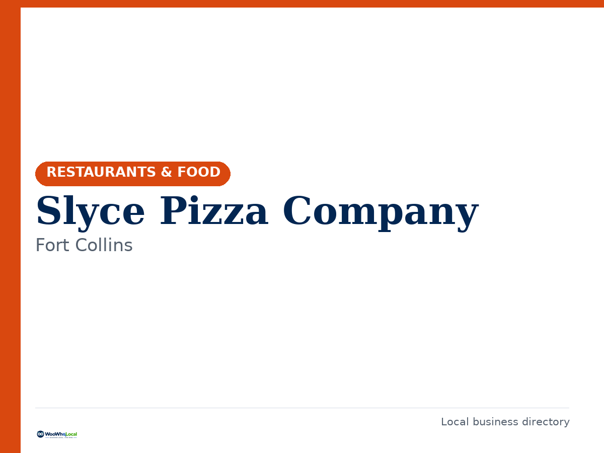 Slyce Pizza Company