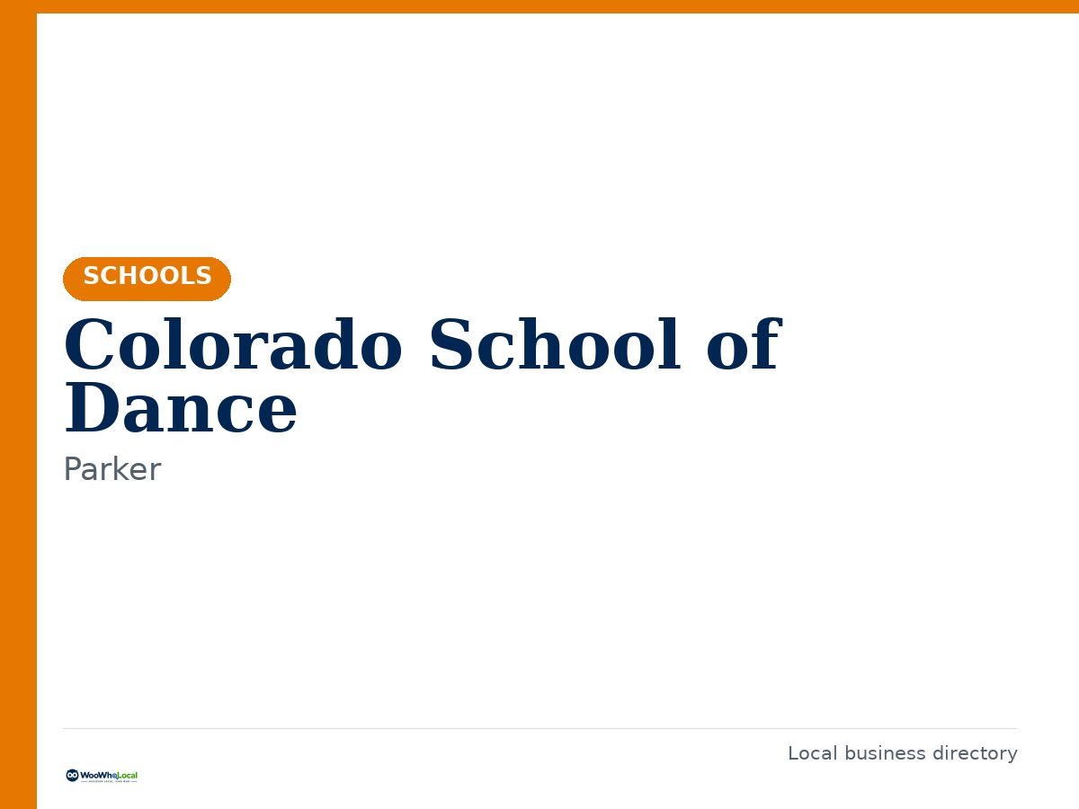 Colorado School of Dance